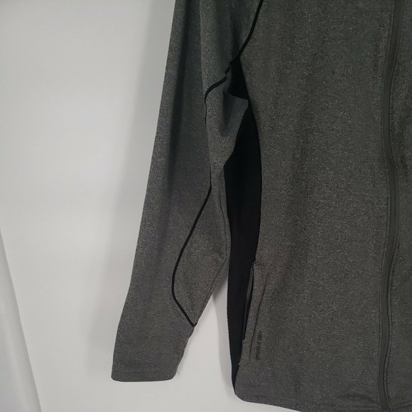 Champion Double Dry Powertrain Jacket Track Zip Long Sleeve Gray Size M - Picture 4 of 6